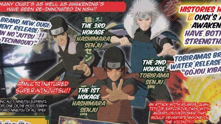 Naruto Storm 4 V-Jump Scan Details Edo Hokages and Team 7's Team Jutsu