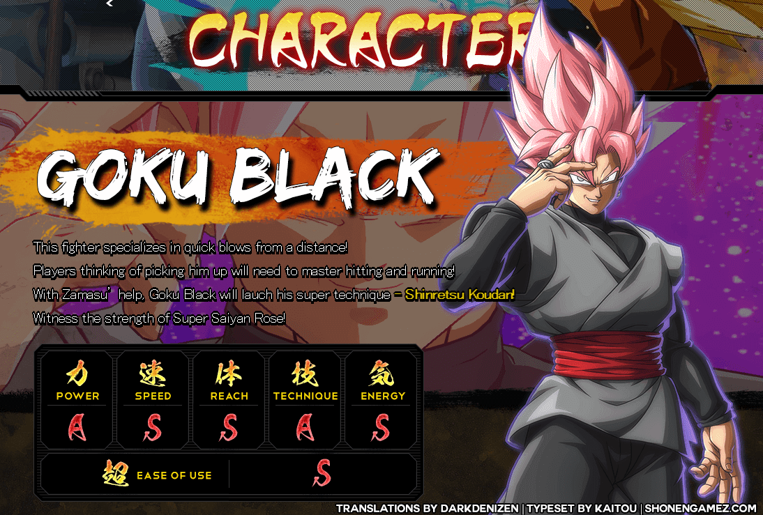 Goku Black, Hit e Beerus em Dragon Ball FighterZ