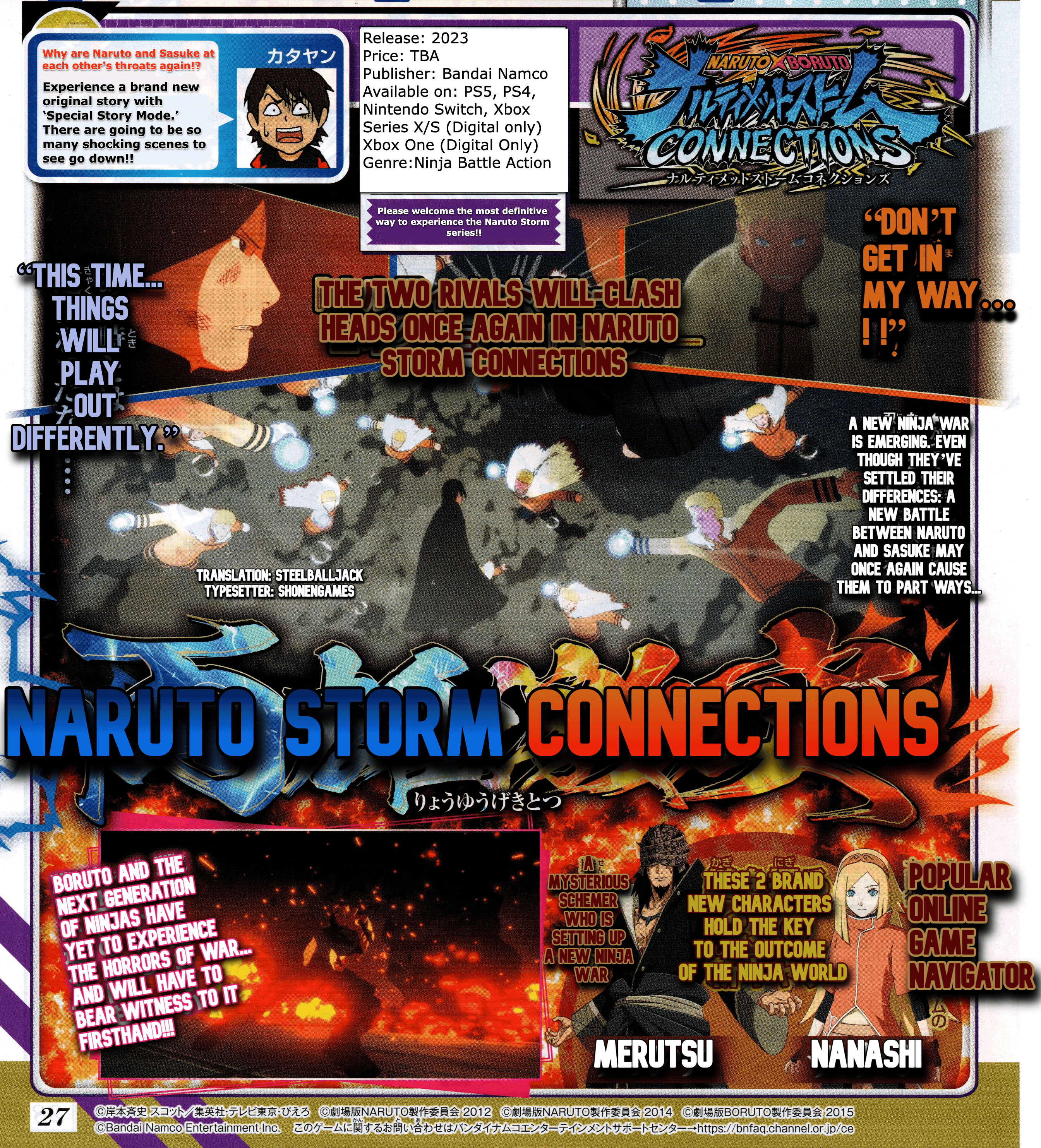 Ninja Storm Connections on X: New Scan for Naruto x Boruto Ultimate Ninja  Storm connections in the V-Jump  / X