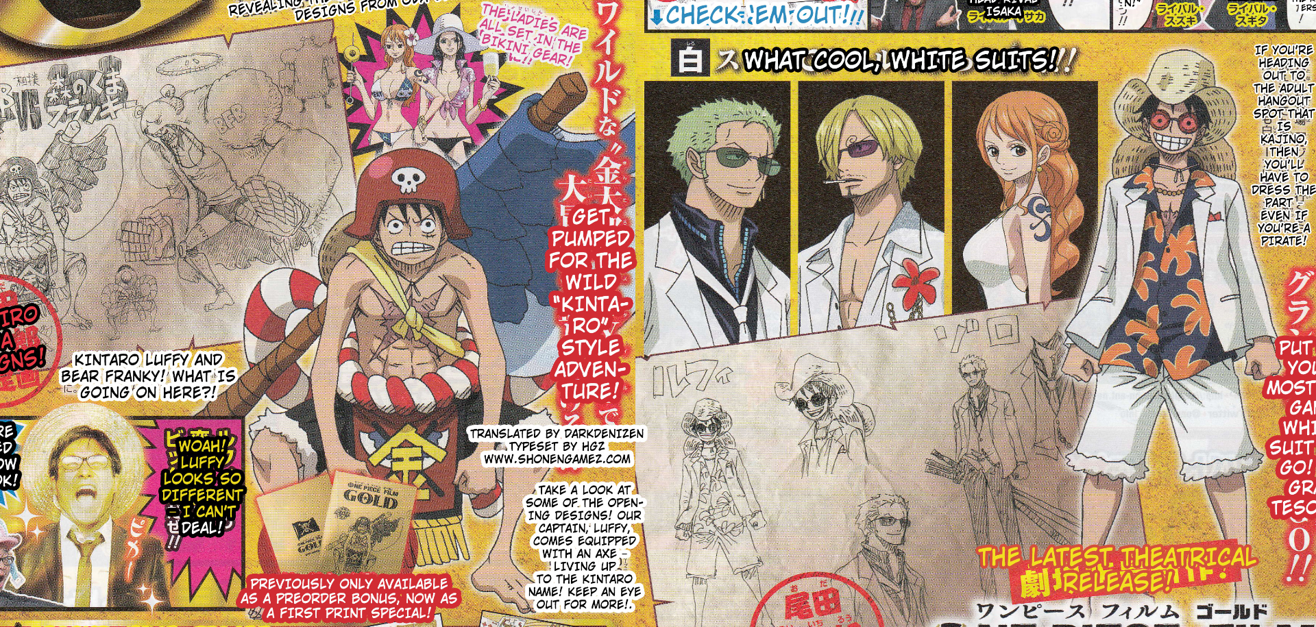 One Piece Film Gold colour manga released in 2 issues forming one cover  (Japan) : r/ImagesOfJapan