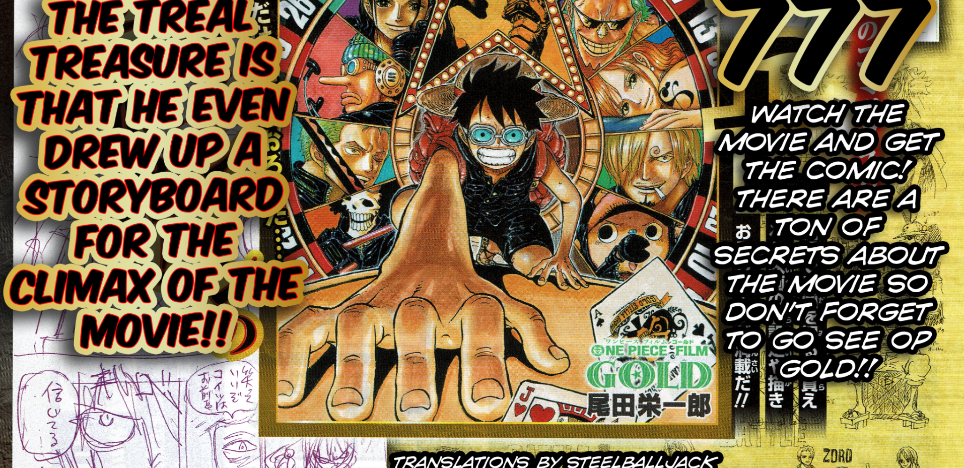 one piece - film gold-  One piece crew, One piece images, One piece manga