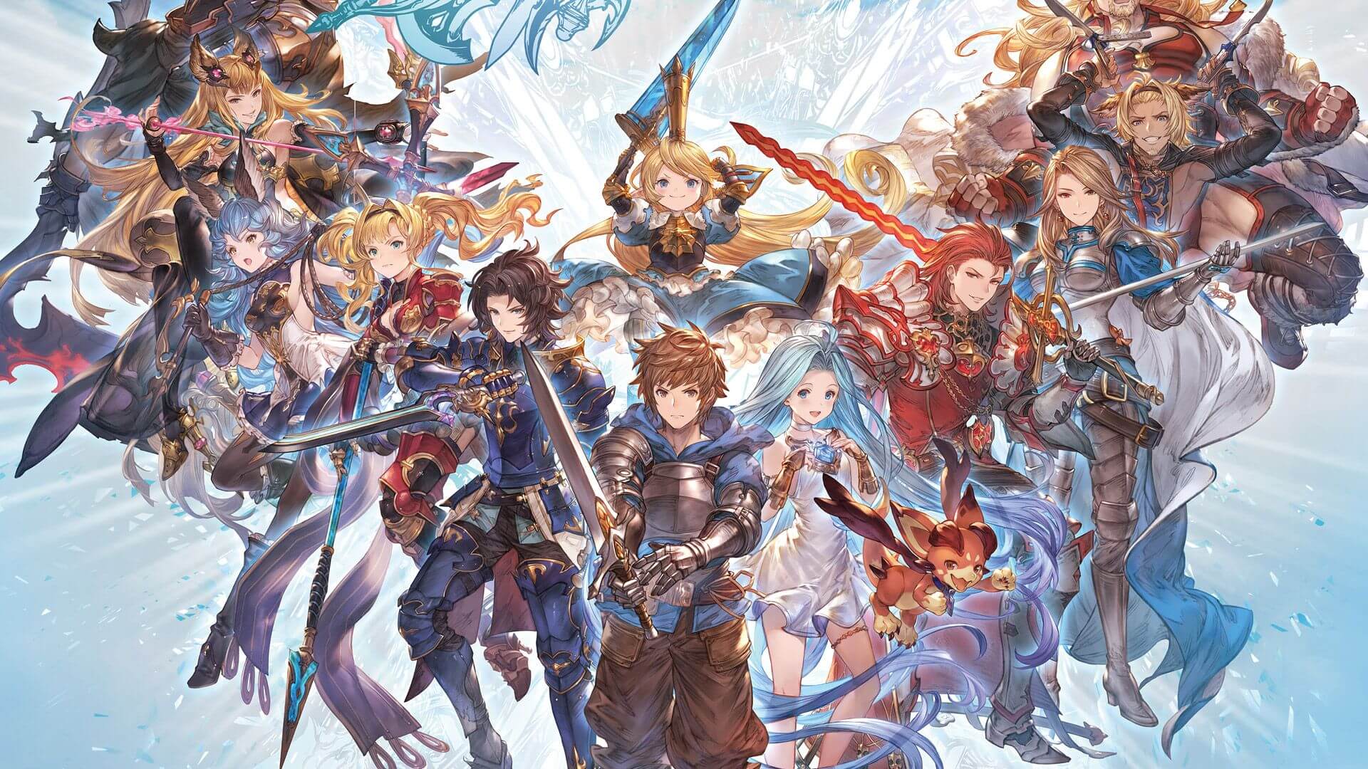 Here is Granblue Fantasy: Versus' launch character select screen